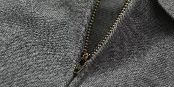 classic Half Zipper Knitted Polo Shirt
