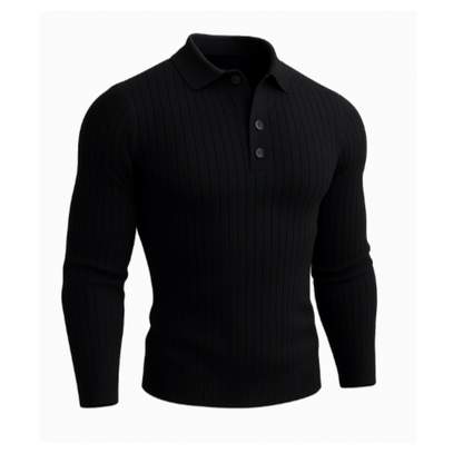 Classic Ribbed Knit Shirt